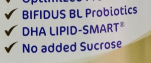 Nestle NAN nutrition marketing message DHA LIPID SMART registered trademark.